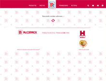 Tablet Screenshot of mccormick.com.mx