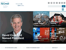 Tablet Screenshot of mccormick.edu